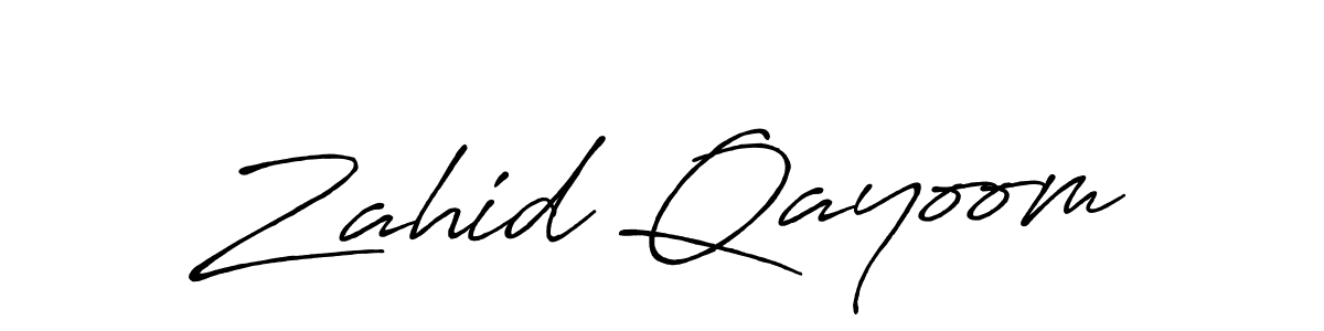 if you are searching for the best signature style for your name Zahid Qayoom. so please give up your signature search. here we have designed multiple signature styles  using Antro_Vectra_Bolder. Zahid Qayoom signature style 7 images and pictures png