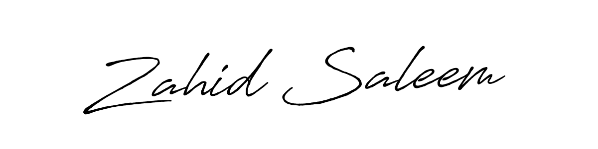 Make a short Zahid Saleem signature style. Manage your documents anywhere anytime using Antro_Vectra_Bolder. Create and add eSignatures, submit forms, share and send files easily. Zahid Saleem signature style 7 images and pictures png