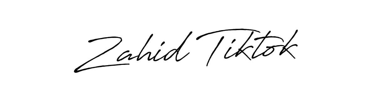 if you are searching for the best signature style for your name Zahid Tiktok. so please give up your signature search. here we have designed multiple signature styles  using Antro_Vectra_Bolder. Zahid Tiktok signature style 7 images and pictures png