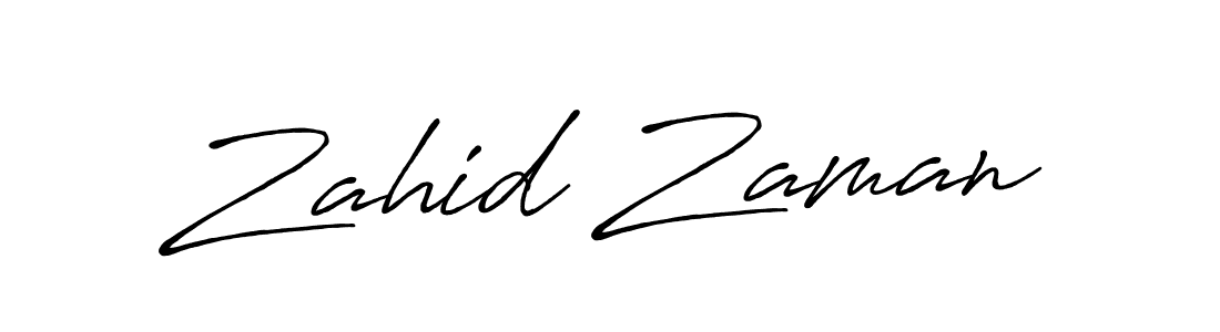 Zahid Zaman stylish signature style. Best Handwritten Sign (Antro_Vectra_Bolder) for my name. Handwritten Signature Collection Ideas for my name Zahid Zaman. Zahid Zaman signature style 7 images and pictures png