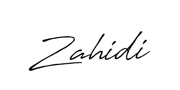 Zahidi stylish signature style. Best Handwritten Sign (Antro_Vectra_Bolder) for my name. Handwritten Signature Collection Ideas for my name Zahidi. Zahidi signature style 7 images and pictures png
