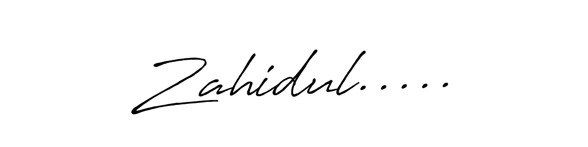 How to make Zahidul..... signature? Antro_Vectra_Bolder is a professional autograph style. Create handwritten signature for Zahidul..... name. Zahidul..... signature style 7 images and pictures png