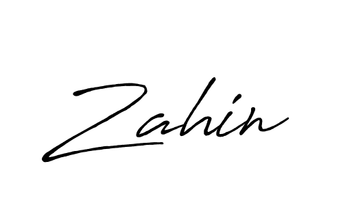 Also we have Zahin name is the best signature style. Create professional handwritten signature collection using Antro_Vectra_Bolder autograph style. Zahin signature style 7 images and pictures png