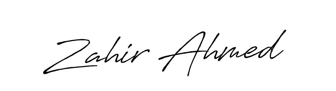 Once you've used our free online signature maker to create your best signature Antro_Vectra_Bolder style, it's time to enjoy all of the benefits that Zahir Ahmed name signing documents. Zahir Ahmed signature style 7 images and pictures png