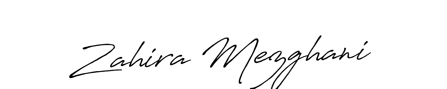 Once you've used our free online signature maker to create your best signature Antro_Vectra_Bolder style, it's time to enjoy all of the benefits that Zahira Mezghani name signing documents. Zahira Mezghani signature style 7 images and pictures png