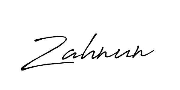 Make a beautiful signature design for name Zahnun. Use this online signature maker to create a handwritten signature for free. Zahnun signature style 7 images and pictures png