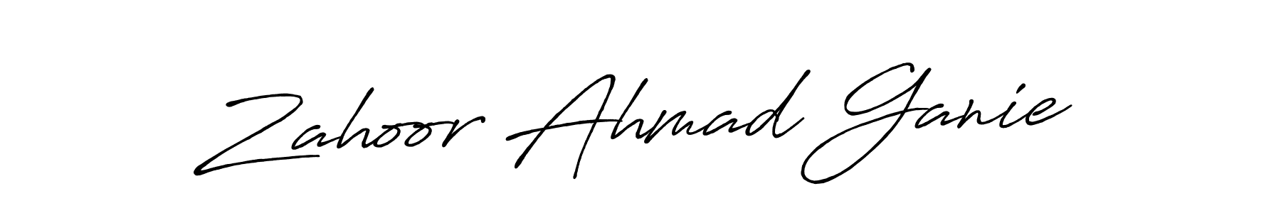 How to make Zahoor Ahmad Ganie signature? Antro_Vectra_Bolder is a professional autograph style. Create handwritten signature for Zahoor Ahmad Ganie name. Zahoor Ahmad Ganie signature style 7 images and pictures png