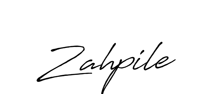 if you are searching for the best signature style for your name Zahpile. so please give up your signature search. here we have designed multiple signature styles  using Antro_Vectra_Bolder. Zahpile signature style 7 images and pictures png