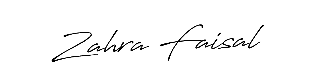 Make a beautiful signature design for name Zahra Faisal. Use this online signature maker to create a handwritten signature for free. Zahra Faisal signature style 7 images and pictures png