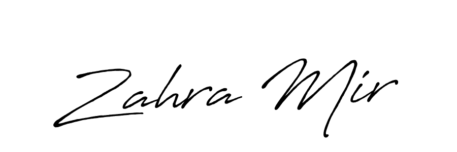 Once you've used our free online signature maker to create your best signature Antro_Vectra_Bolder style, it's time to enjoy all of the benefits that Zahra Mir name signing documents. Zahra Mir signature style 7 images and pictures png