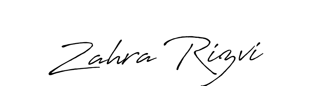 It looks lik you need a new signature style for name Zahra Rizvi. Design unique handwritten (Antro_Vectra_Bolder) signature with our free signature maker in just a few clicks. Zahra Rizvi signature style 7 images and pictures png