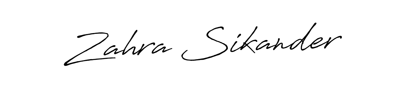 How to Draw Zahra Sikander signature style? Antro_Vectra_Bolder is a latest design signature styles for name Zahra Sikander. Zahra Sikander signature style 7 images and pictures png