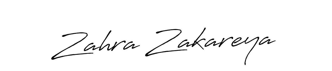Also we have Zahra Zakareya name is the best signature style. Create professional handwritten signature collection using Antro_Vectra_Bolder autograph style. Zahra Zakareya signature style 7 images and pictures png