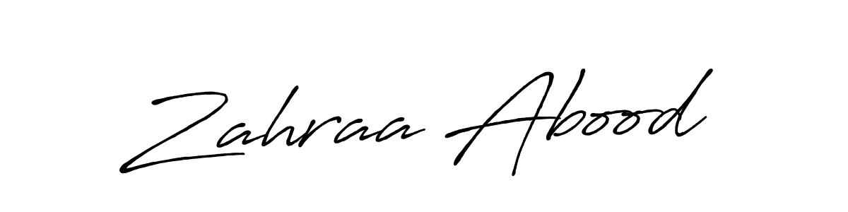 How to Draw Zahraa Abood signature style? Antro_Vectra_Bolder is a latest design signature styles for name Zahraa Abood. Zahraa Abood signature style 7 images and pictures png