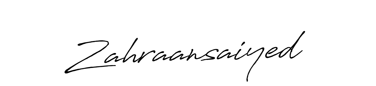 Make a beautiful signature design for name Zahraansaiyed. Use this online signature maker to create a handwritten signature for free. Zahraansaiyed signature style 7 images and pictures png
