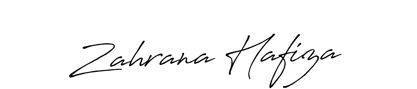 Use a signature maker to create a handwritten signature online. With this signature software, you can design (Antro_Vectra_Bolder) your own signature for name Zahrana Hafiza. Zahrana Hafiza signature style 7 images and pictures png
