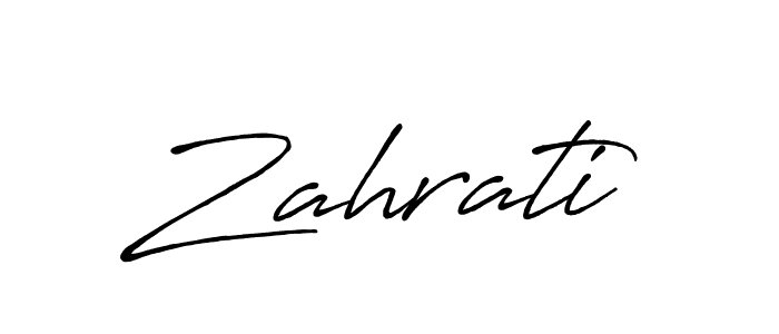 Antro_Vectra_Bolder is a professional signature style that is perfect for those who want to add a touch of class to their signature. It is also a great choice for those who want to make their signature more unique. Get Zahrati name to fancy signature for free. Zahrati signature style 7 images and pictures png