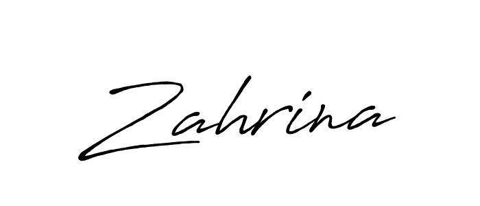 The best way (Antro_Vectra_Bolder) to make a short signature is to pick only two or three words in your name. The name Zahrina include a total of six letters. For converting this name. Zahrina signature style 7 images and pictures png