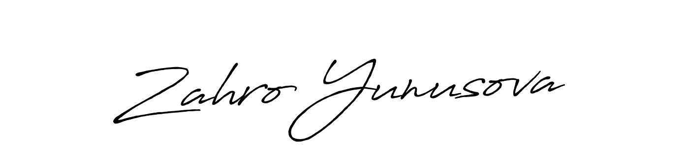 if you are searching for the best signature style for your name Zahro Yunusova. so please give up your signature search. here we have designed multiple signature styles  using Antro_Vectra_Bolder. Zahro Yunusova signature style 7 images and pictures png