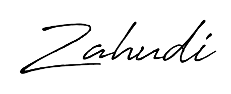 Create a beautiful signature design for name Zahudi. With this signature (Antro_Vectra_Bolder) fonts, you can make a handwritten signature for free. Zahudi signature style 7 images and pictures png