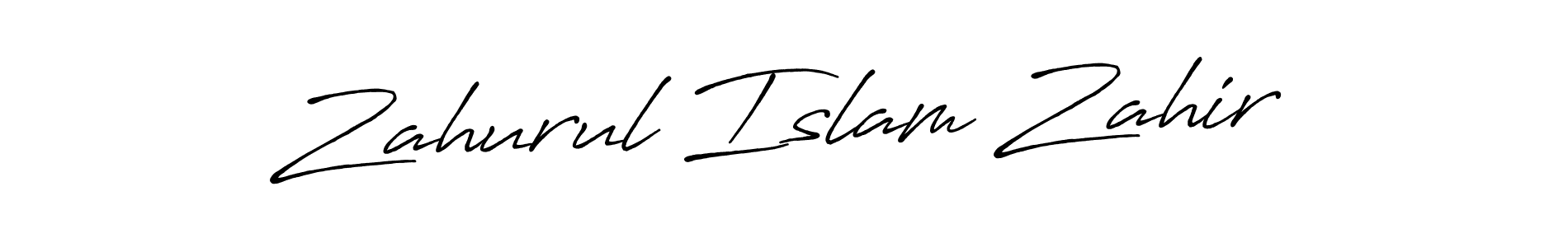 Create a beautiful signature design for name Zahurul Islam Zahir. With this signature (Antro_Vectra_Bolder) fonts, you can make a handwritten signature for free. Zahurul Islam Zahir signature style 7 images and pictures png