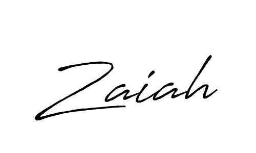 How to make Zaiah signature? Antro_Vectra_Bolder is a professional autograph style. Create handwritten signature for Zaiah name. Zaiah signature style 7 images and pictures png