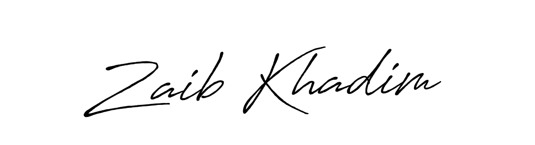 Here are the top 10 professional signature styles for the name Zaib Khadim. These are the best autograph styles you can use for your name. Zaib Khadim signature style 7 images and pictures png