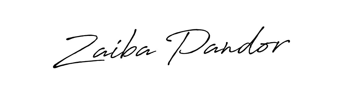 How to Draw Zaiba Pandor signature style? Antro_Vectra_Bolder is a latest design signature styles for name Zaiba Pandor. Zaiba Pandor signature style 7 images and pictures png