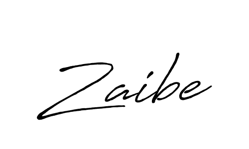 Create a beautiful signature design for name Zaibe. With this signature (Antro_Vectra_Bolder) fonts, you can make a handwritten signature for free. Zaibe signature style 7 images and pictures png