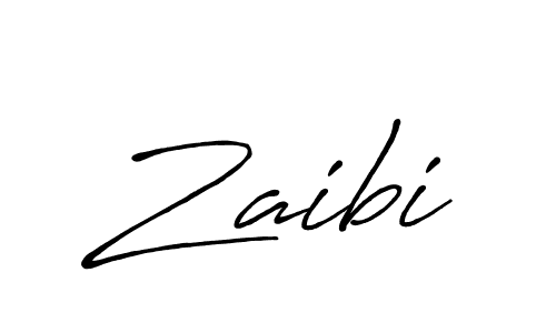 How to make Zaibi name signature. Use Antro_Vectra_Bolder style for creating short signs online. This is the latest handwritten sign. Zaibi signature style 7 images and pictures png