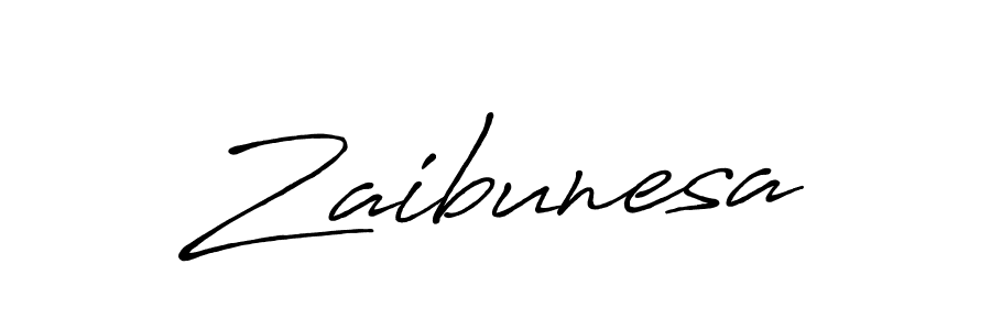 Design your own signature with our free online signature maker. With this signature software, you can create a handwritten (Antro_Vectra_Bolder) signature for name Zaibunesa. Zaibunesa signature style 7 images and pictures png