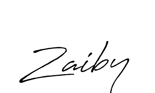Design your own signature with our free online signature maker. With this signature software, you can create a handwritten (Antro_Vectra_Bolder) signature for name Zaiby. Zaiby signature style 7 images and pictures png