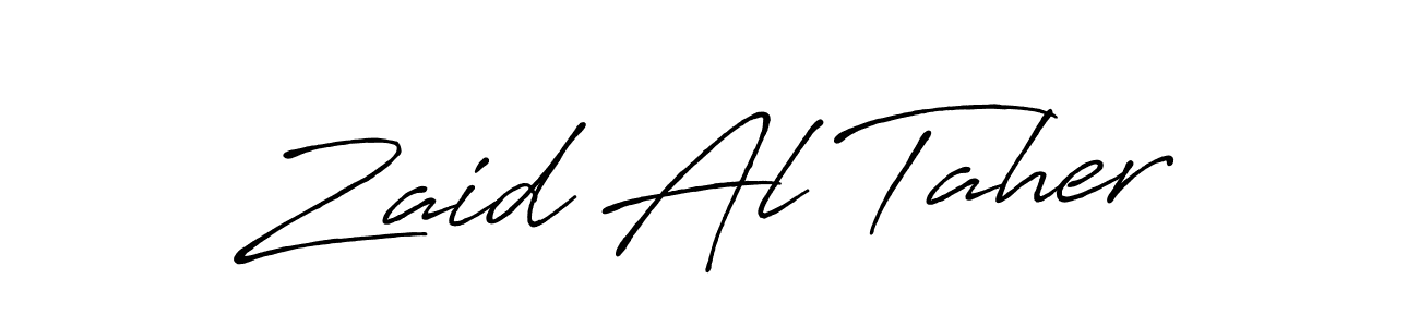 Once you've used our free online signature maker to create your best signature Antro_Vectra_Bolder style, it's time to enjoy all of the benefits that Zaid Al Taher name signing documents. Zaid Al Taher signature style 7 images and pictures png