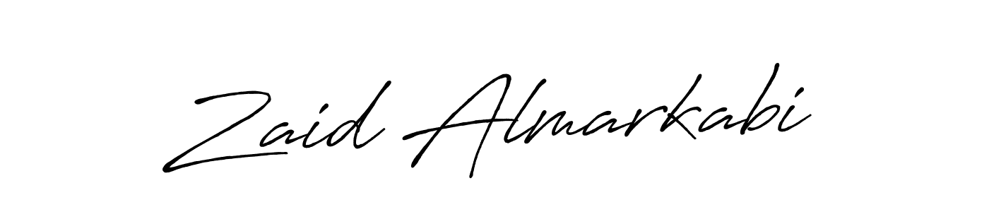 Use a signature maker to create a handwritten signature online. With this signature software, you can design (Antro_Vectra_Bolder) your own signature for name Zaid Almarkabi. Zaid Almarkabi signature style 7 images and pictures png
