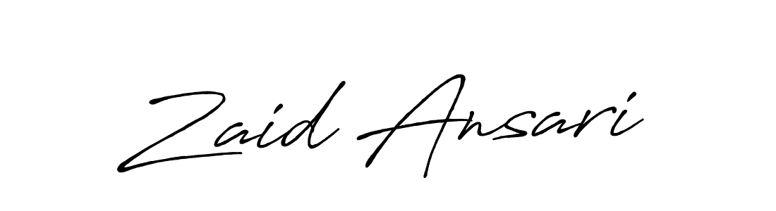 It looks lik you need a new signature style for name Zaid Ansari. Design unique handwritten (Antro_Vectra_Bolder) signature with our free signature maker in just a few clicks. Zaid Ansari signature style 7 images and pictures png