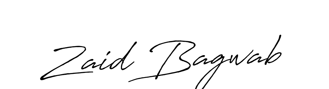 Also we have Zaid Bagwab name is the best signature style. Create professional handwritten signature collection using Antro_Vectra_Bolder autograph style. Zaid Bagwab signature style 7 images and pictures png