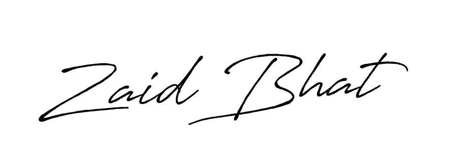 Similarly Antro_Vectra_Bolder is the best handwritten signature design. Signature creator online .You can use it as an online autograph creator for name Zaid Bhat. Zaid Bhat signature style 7 images and pictures png