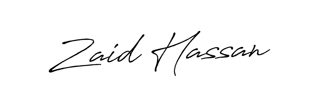 Also we have Zaid Hassan name is the best signature style. Create professional handwritten signature collection using Antro_Vectra_Bolder autograph style. Zaid Hassan signature style 7 images and pictures png