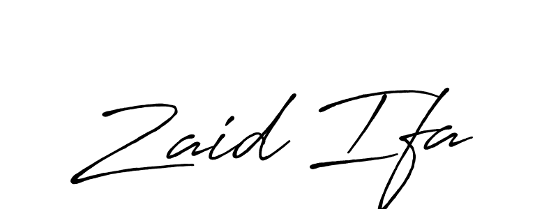 Design your own signature with our free online signature maker. With this signature software, you can create a handwritten (Antro_Vectra_Bolder) signature for name Zaid Ifa. Zaid Ifa signature style 7 images and pictures png