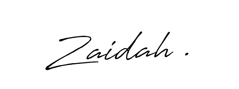 It looks lik you need a new signature style for name Zaidah .. Design unique handwritten (Antro_Vectra_Bolder) signature with our free signature maker in just a few clicks. Zaidah . signature style 7 images and pictures png