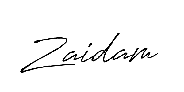 It looks lik you need a new signature style for name Zaidam. Design unique handwritten (Antro_Vectra_Bolder) signature with our free signature maker in just a few clicks. Zaidam signature style 7 images and pictures png