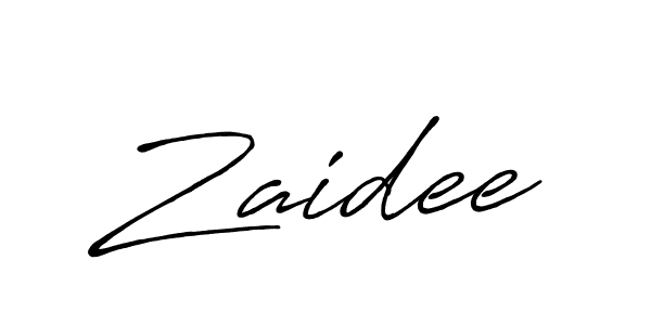 How to make Zaidee signature? Antro_Vectra_Bolder is a professional autograph style. Create handwritten signature for Zaidee name. Zaidee signature style 7 images and pictures png