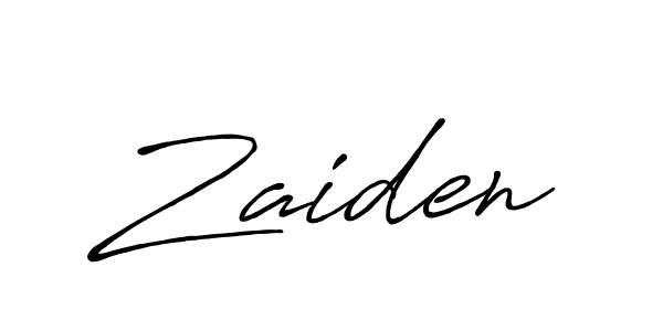 Design your own signature with our free online signature maker. With this signature software, you can create a handwritten (Antro_Vectra_Bolder) signature for name Zaiden. Zaiden signature style 7 images and pictures png