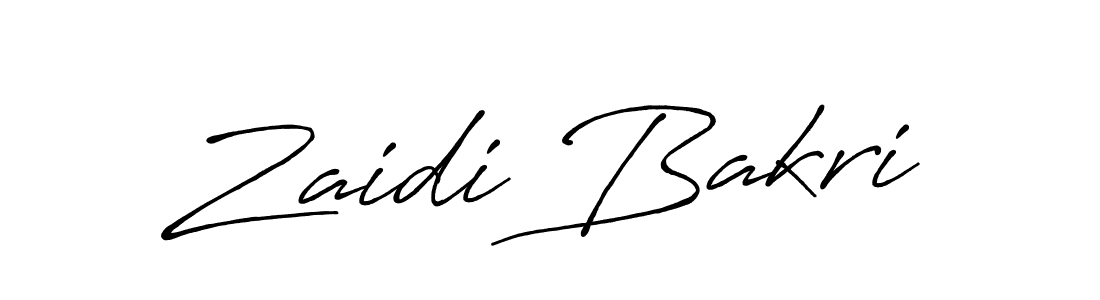 Antro_Vectra_Bolder is a professional signature style that is perfect for those who want to add a touch of class to their signature. It is also a great choice for those who want to make their signature more unique. Get Zaidi Bakri name to fancy signature for free. Zaidi Bakri signature style 7 images and pictures png