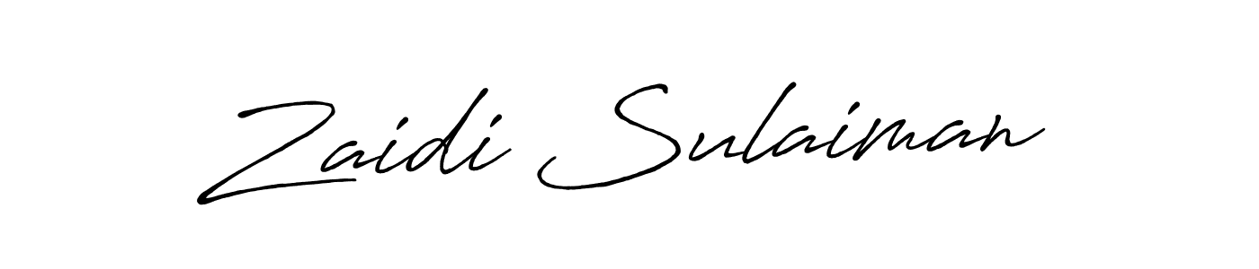 Once you've used our free online signature maker to create your best signature Antro_Vectra_Bolder style, it's time to enjoy all of the benefits that Zaidi Sulaiman name signing documents. Zaidi Sulaiman signature style 7 images and pictures png