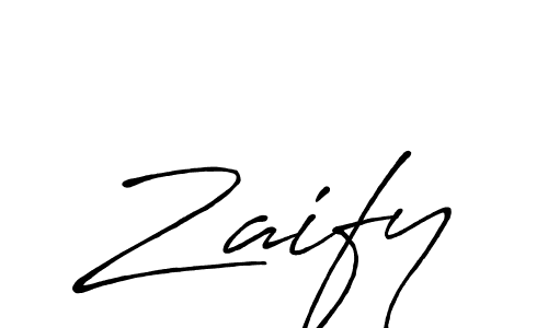 Design your own signature with our free online signature maker. With this signature software, you can create a handwritten (Antro_Vectra_Bolder) signature for name Zaify. Zaify signature style 7 images and pictures png