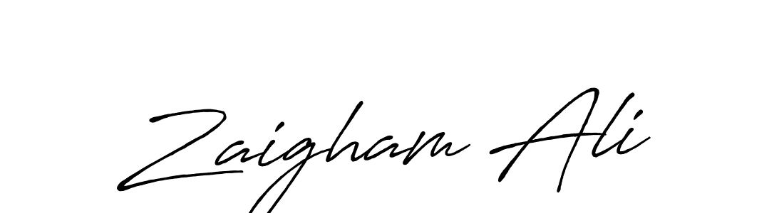 How to Draw Zaigham Ali signature style? Antro_Vectra_Bolder is a latest design signature styles for name Zaigham Ali. Zaigham Ali signature style 7 images and pictures png