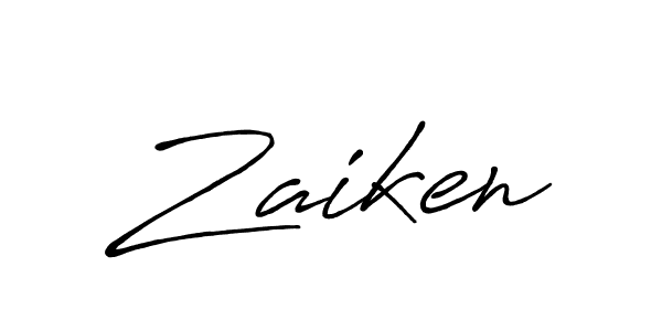 It looks lik you need a new signature style for name Zaiken. Design unique handwritten (Antro_Vectra_Bolder) signature with our free signature maker in just a few clicks. Zaiken signature style 7 images and pictures png