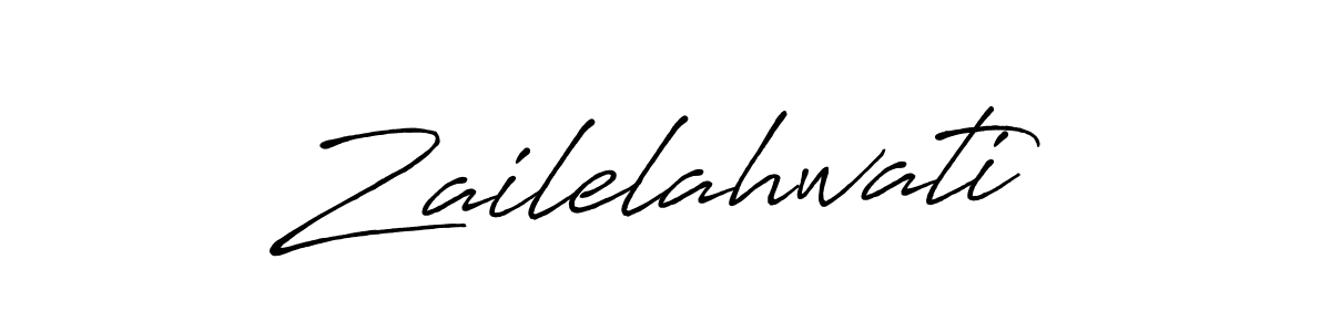 Also we have Zailelahwati name is the best signature style. Create professional handwritten signature collection using Antro_Vectra_Bolder autograph style. Zailelahwati signature style 7 images and pictures png