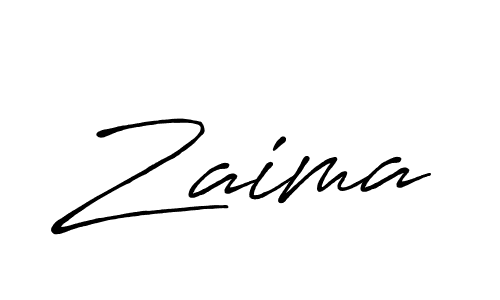 Also we have Zaima name is the best signature style. Create professional handwritten signature collection using Antro_Vectra_Bolder autograph style. Zaima signature style 7 images and pictures png